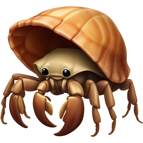 Sad hermit crab emoji