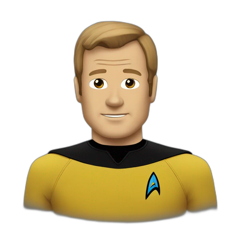Captain Kirk star trek emoji