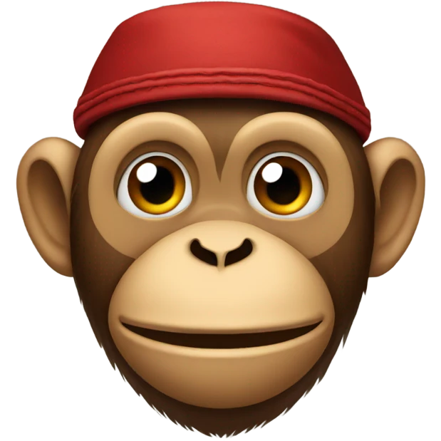 Monkey with a fez emoji