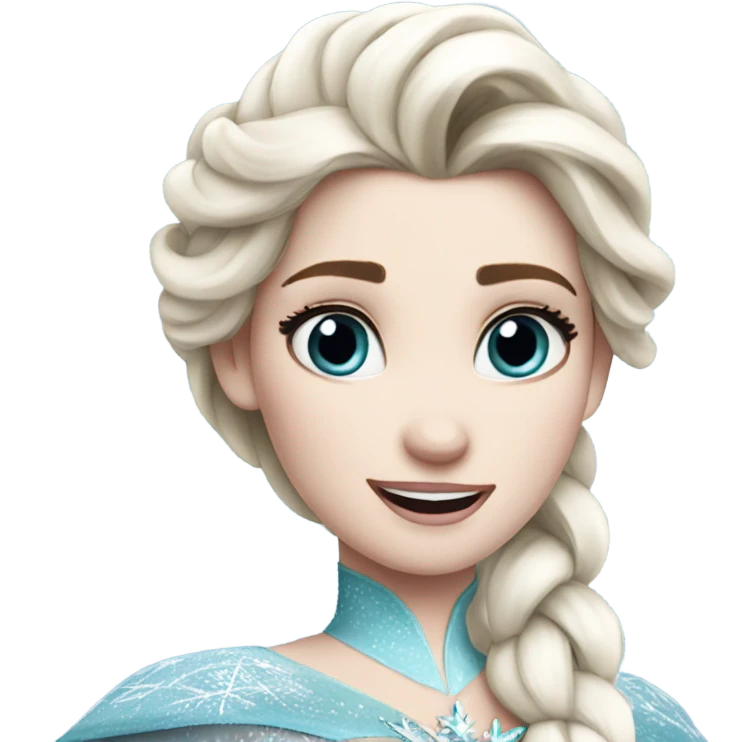 elsa from Frozen emoji