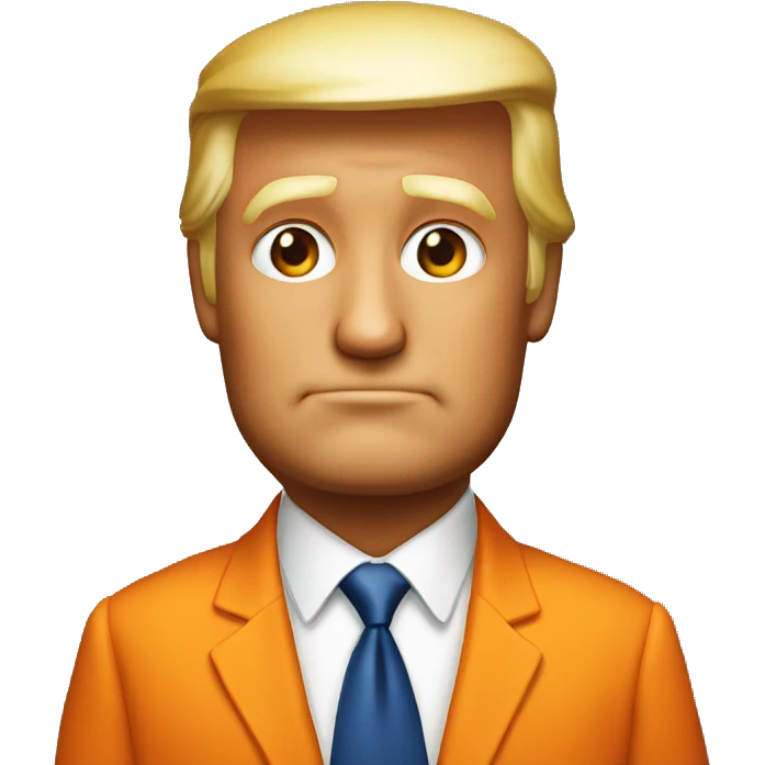 Donald Trump orange emoji