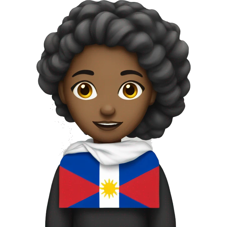 Black woman with Filipino flag emoji