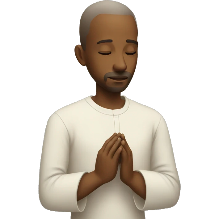 man in prayer emoji