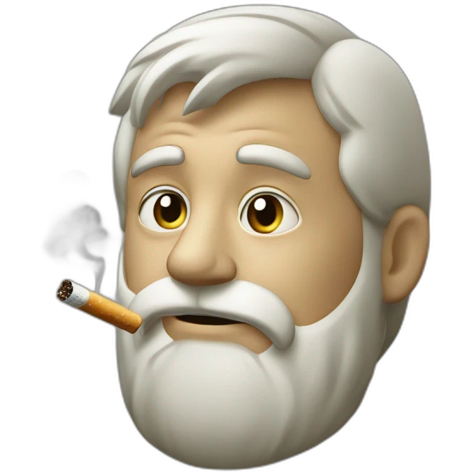 platon with cigarette emoji