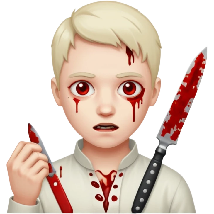 Tu sens sur sang un couteau emoji