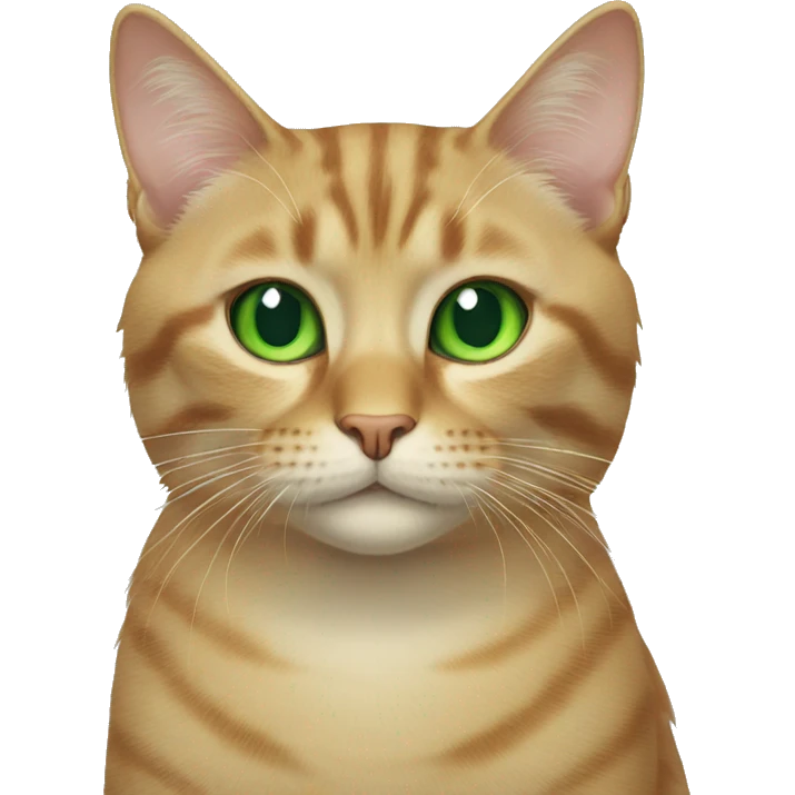 Cat with green eyes emoji