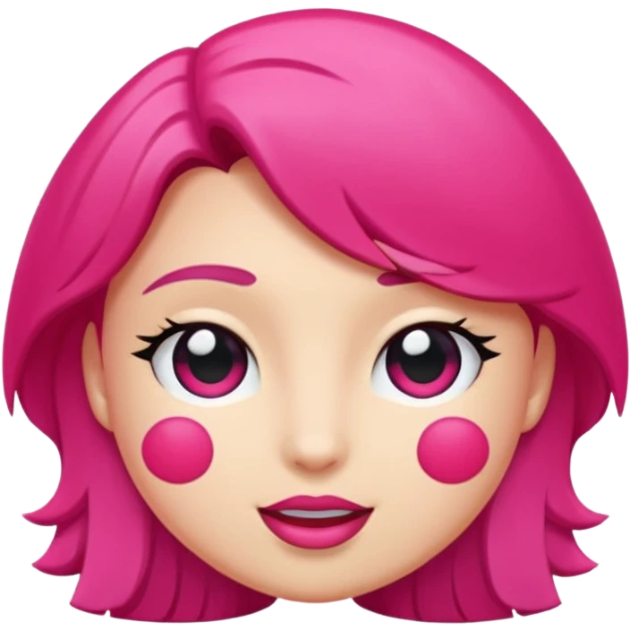 Cerise pink emoji
