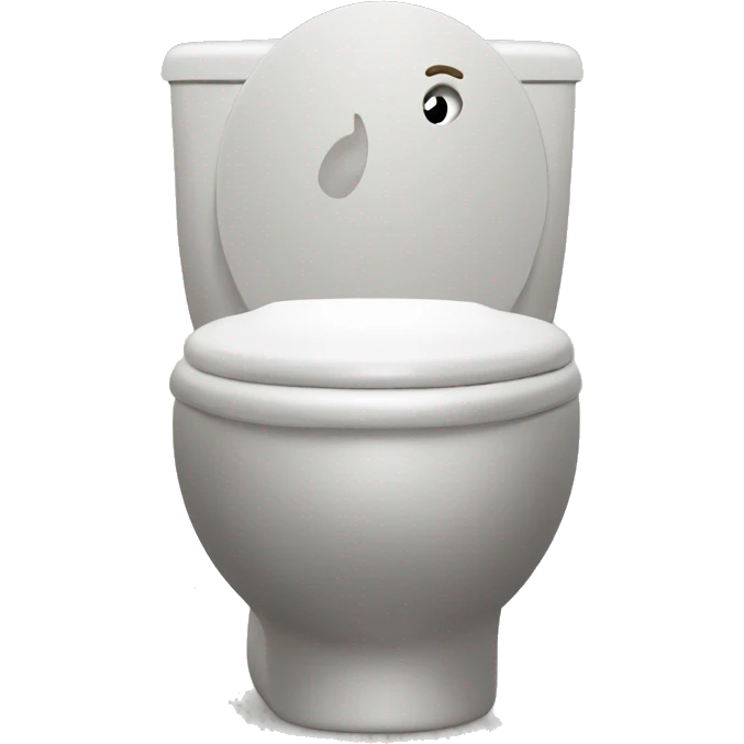 thinking face in toilet emoji