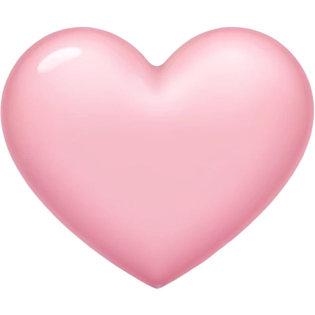 Pastel pink heart  emoji