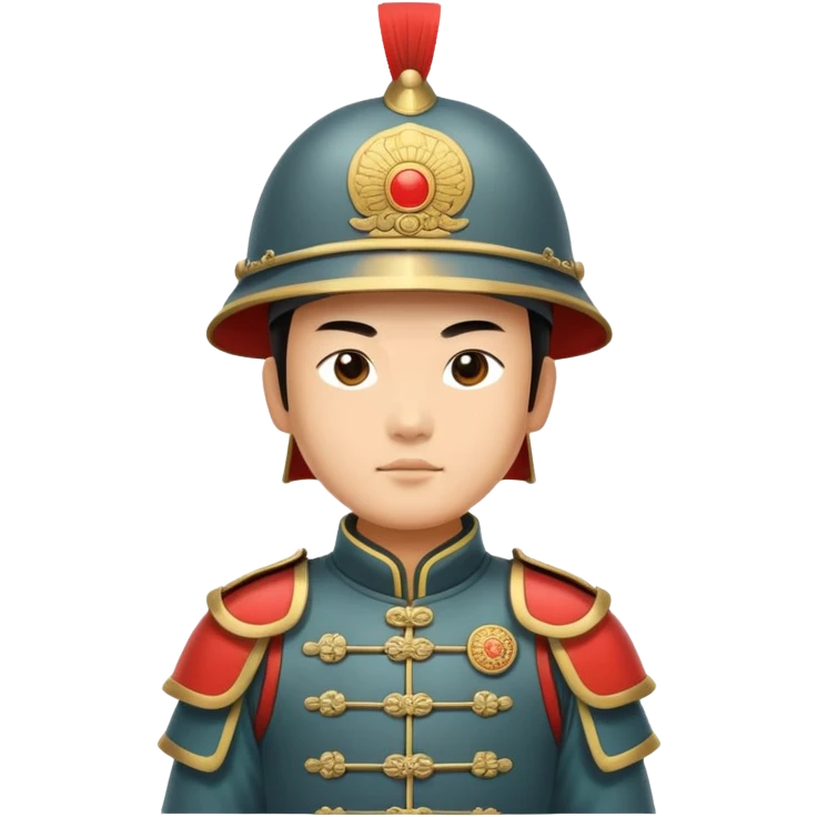 Chinese Qing dynasty soldier emoji