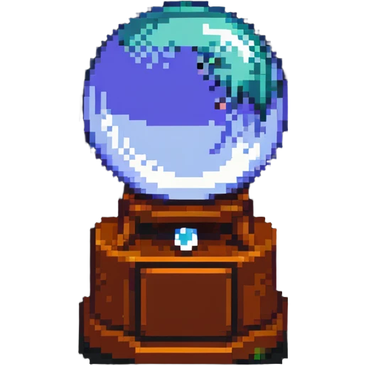 computer reading a crystal ball emoji