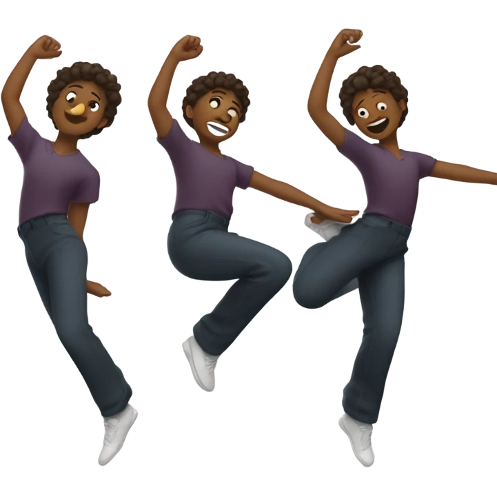 Dancing on the wall emoji