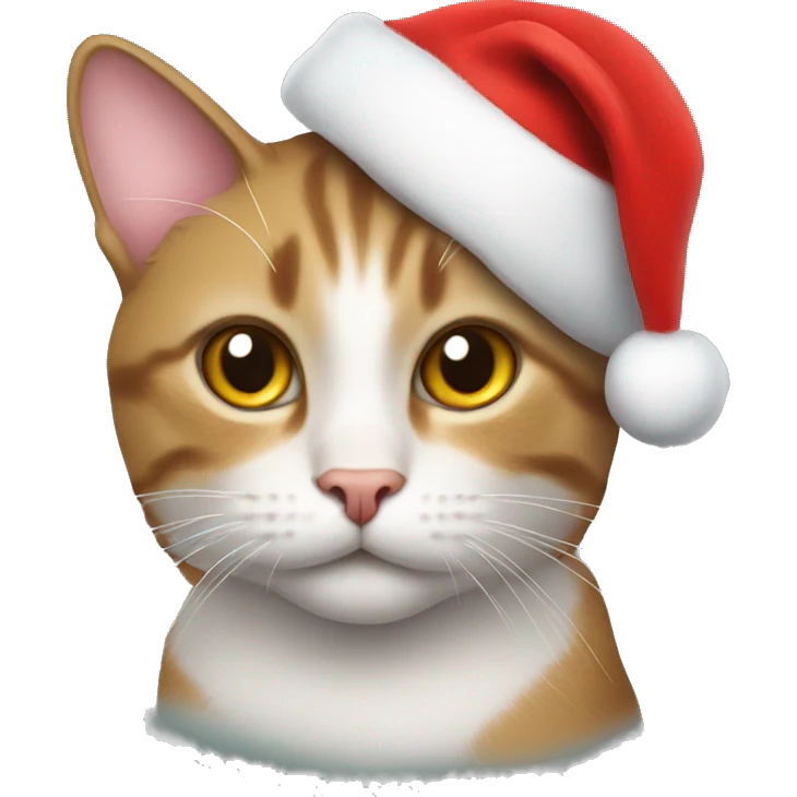 Cat in a Christmas hat  emoji