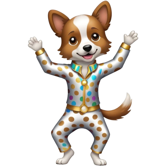 dog dancing the disco  emoji