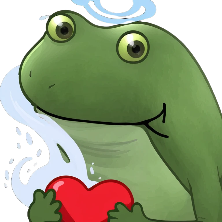 Red mug of coffee with a community coffee logo and a heart above the hot steam emoji