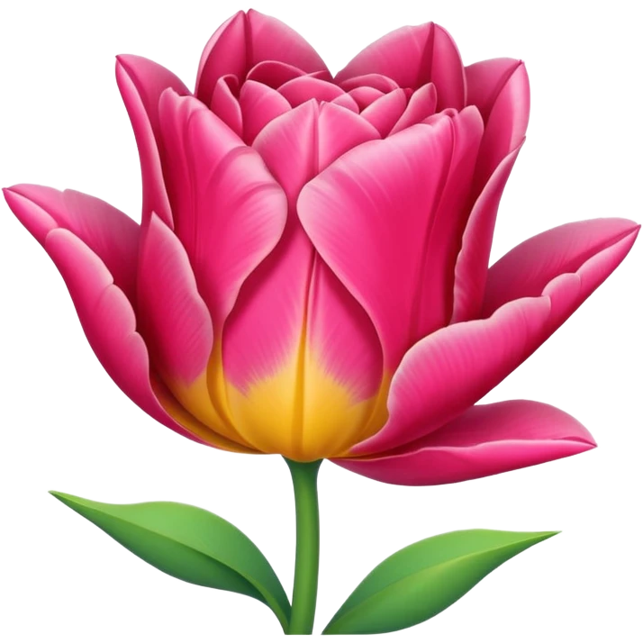 Tulip rose emoji