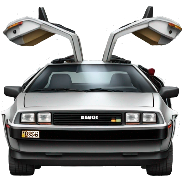 the car from Back to the Future emoji
