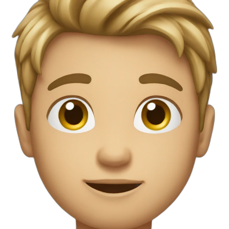 Boy doing a photoshoot emoji
