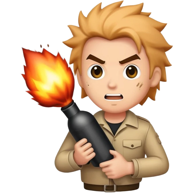 Maniac with an explosive bomb emoji