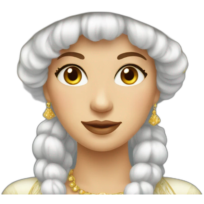 Lady in beautiful kokoshnik emoji