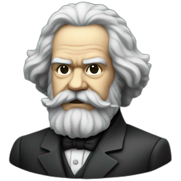 karl marx in a mech emoji