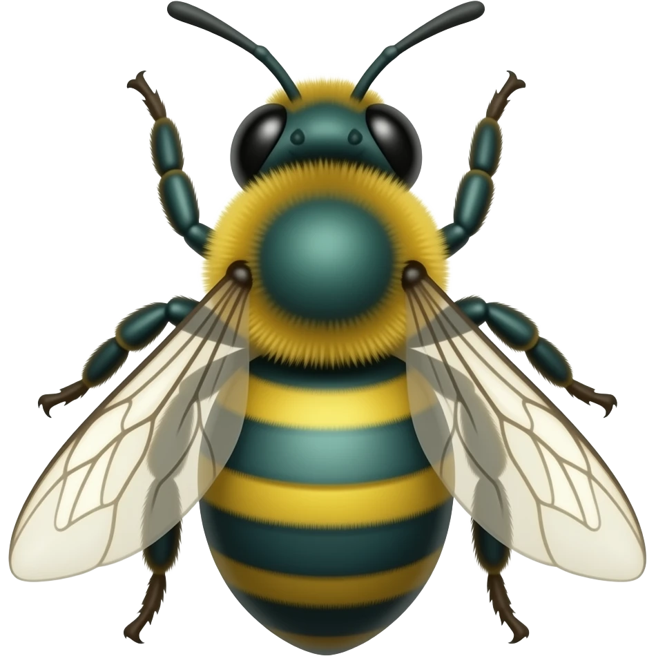 Teal Queen bee emoji
