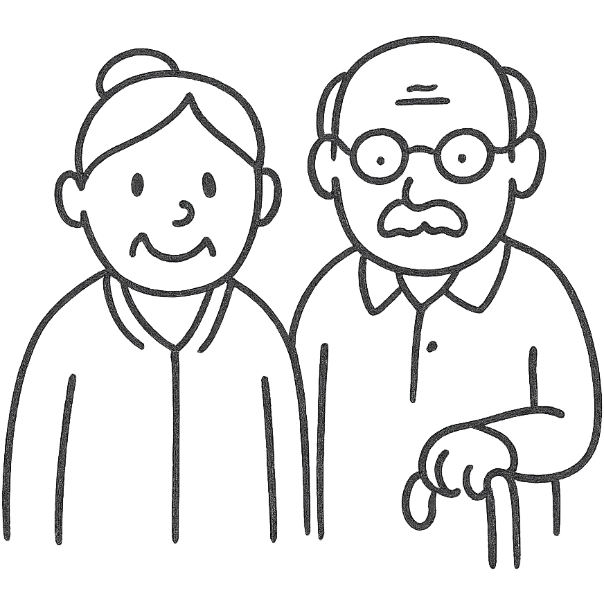 elderly people emoji