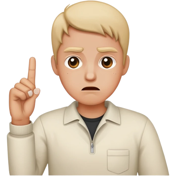 Confused face with middle finger emoji