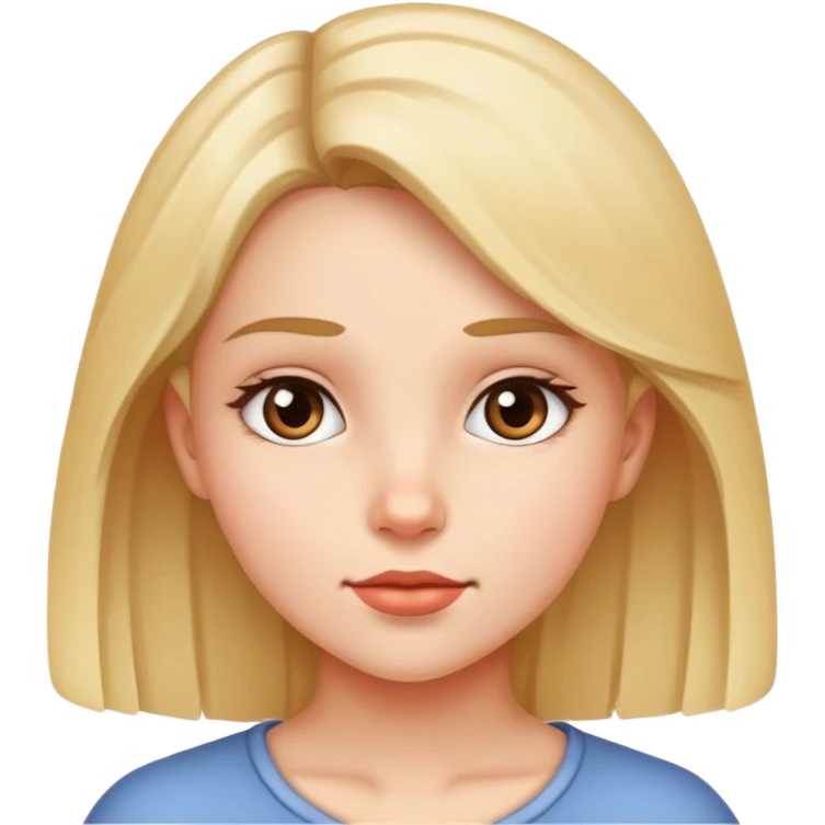 girl looking to the side  emoji