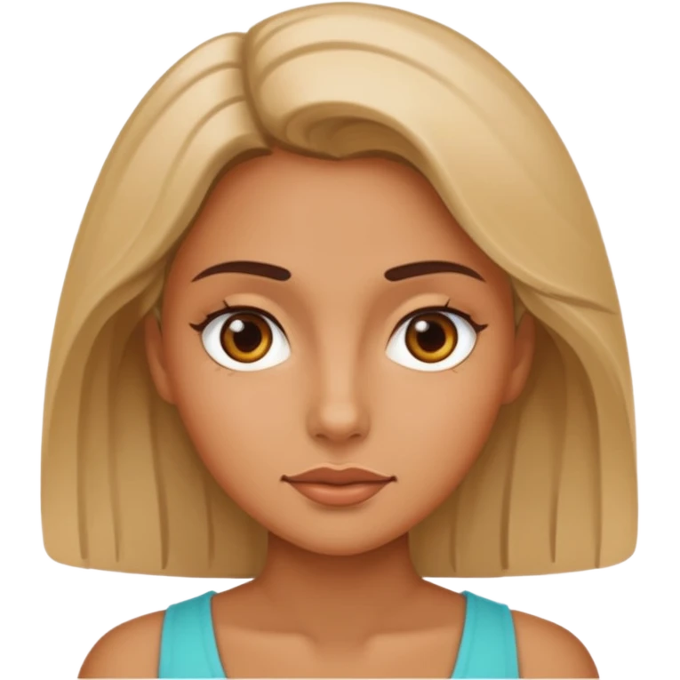 A woman with a pussy with nothing  emoji