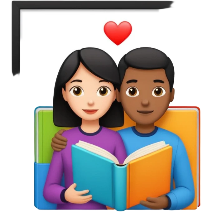 a bunch of people on the cover of a book emoji