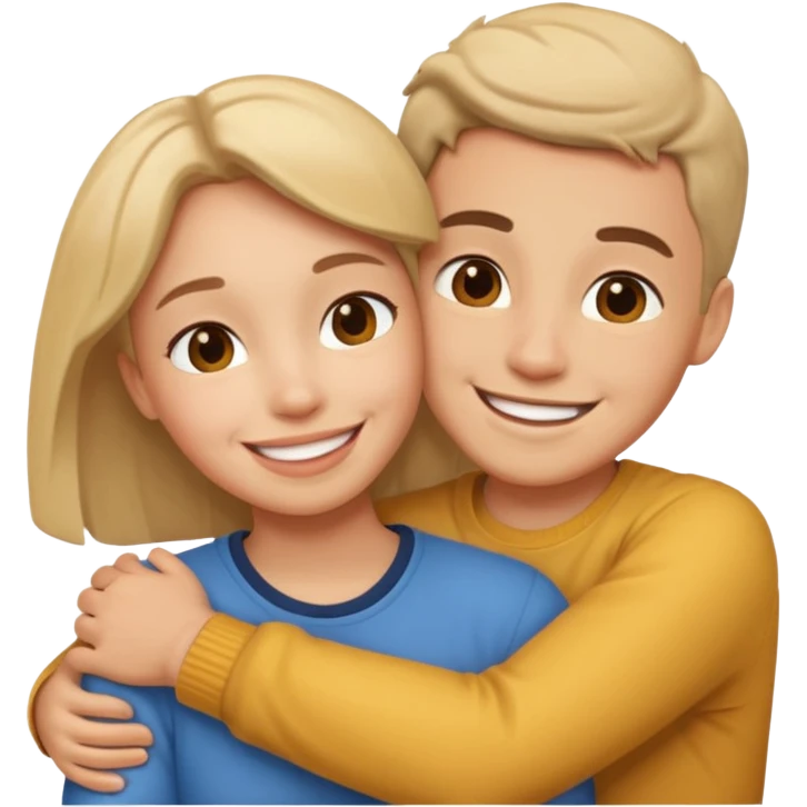 بغل کردن رفیق emoji