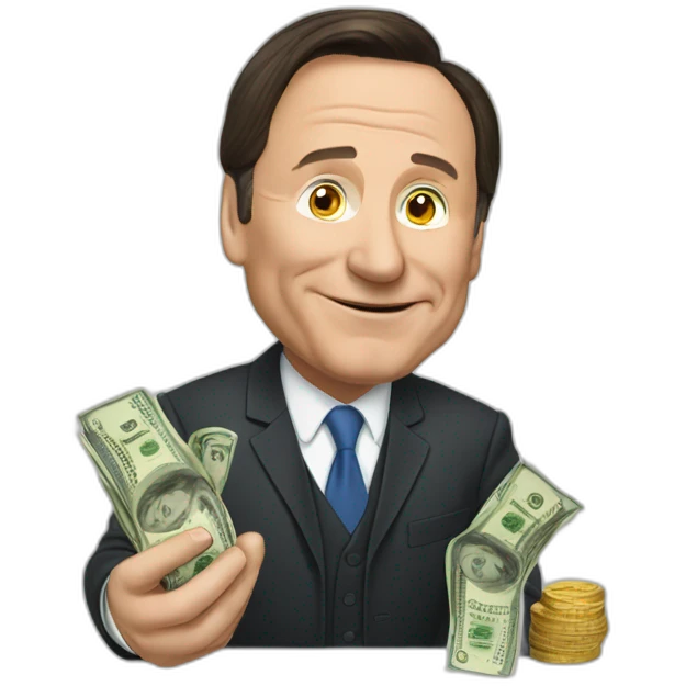 François Legault counting money emoji