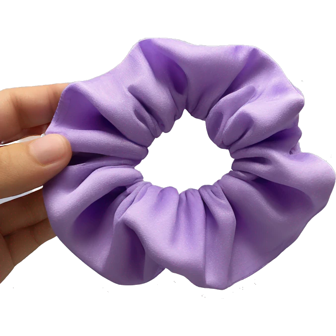 light purple scrunchie emoji