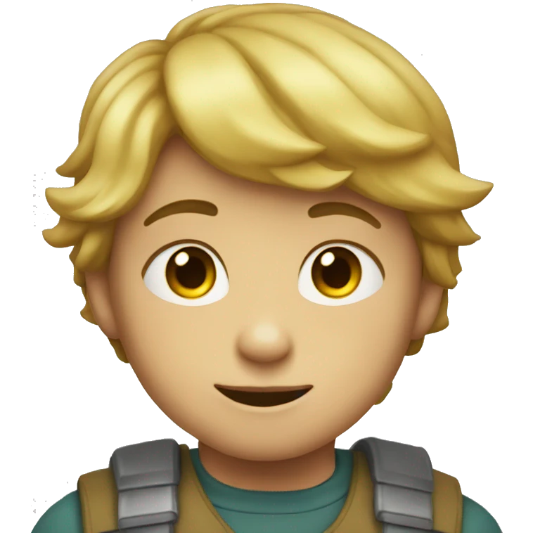 Crea un emoji de un niño muy fuerte emoji