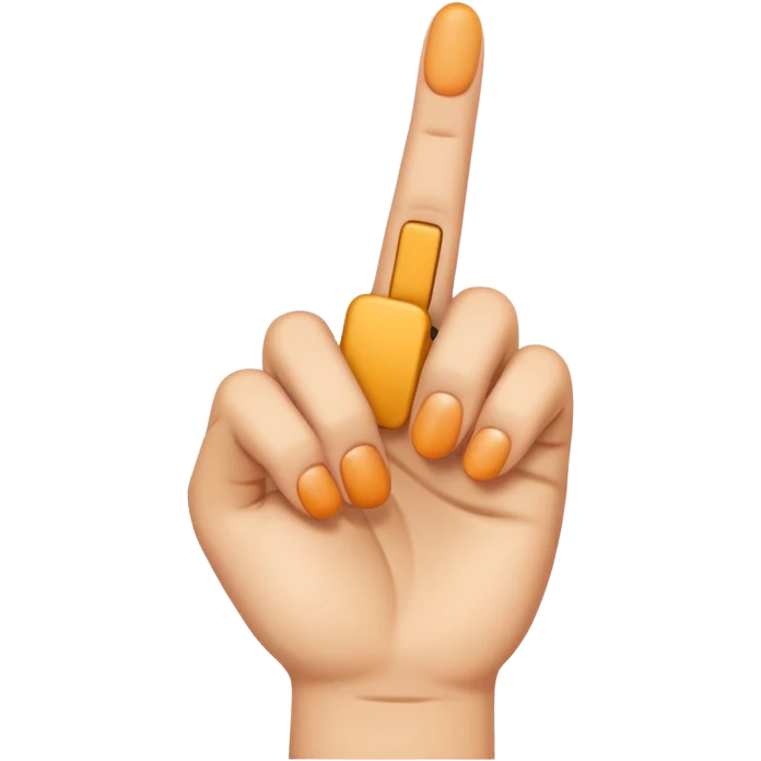 2 middle fingers  emoji