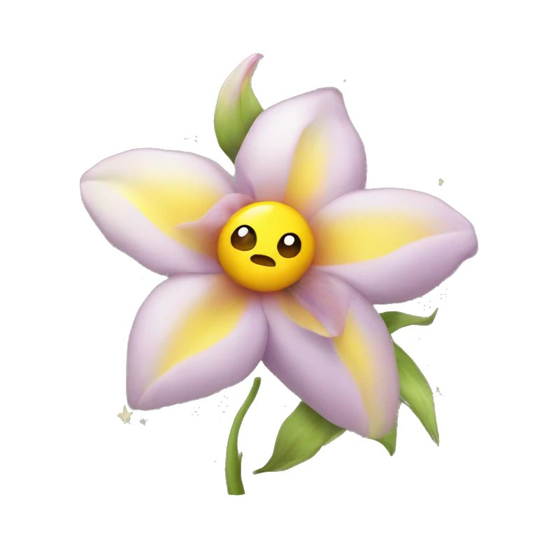 Etoiles  avec fleur  emoji