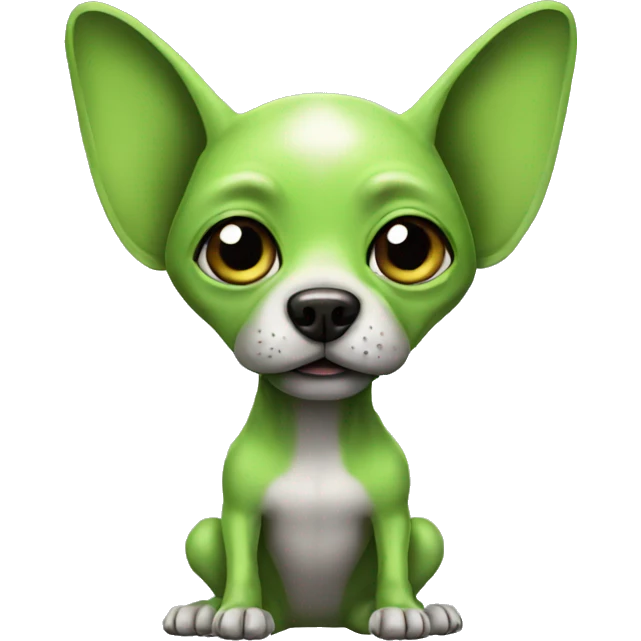 Dog alien emoji