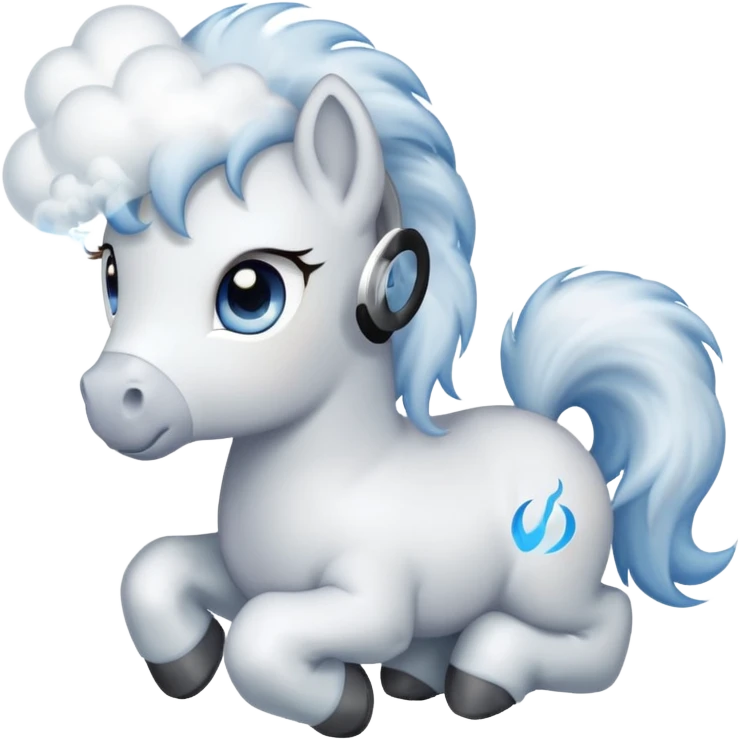 puffing pony emoji emoji