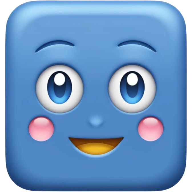 Ein blaer quadrat komplett blau!# emoji