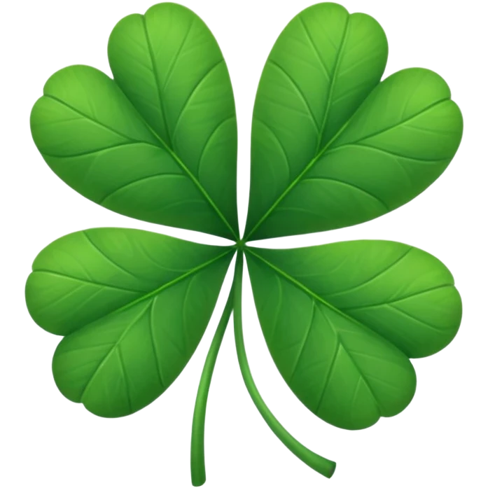 clover with 5 leaves (not 4) emoji
