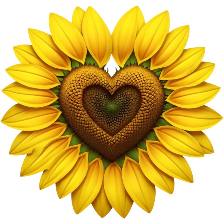 Sunflower heart emoji