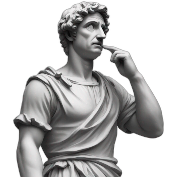 confused italian statue emoji