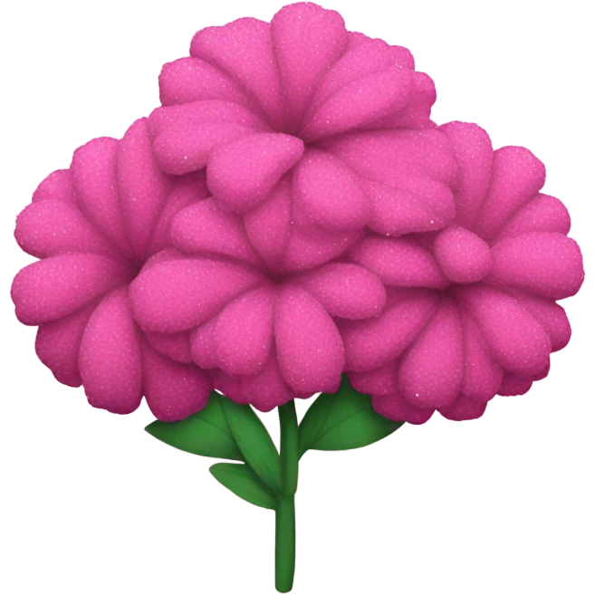 Pink flower bush with glitter  emoji