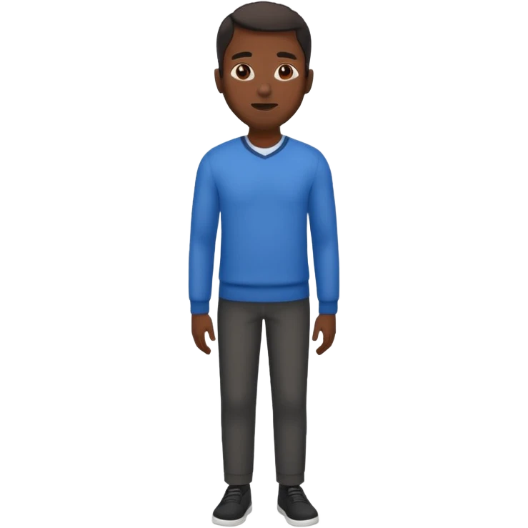 a black man full height emoji