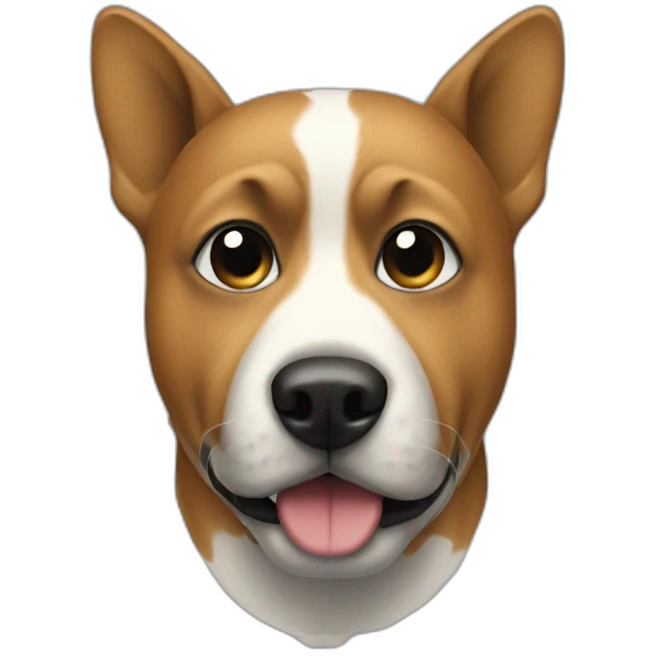 Dog wearing a ski mask emoji