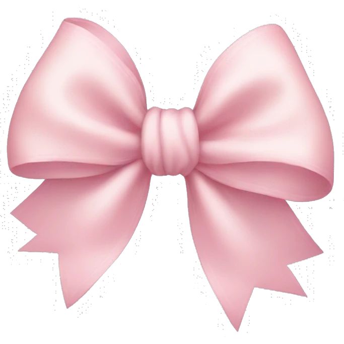 Light pink bow emoji