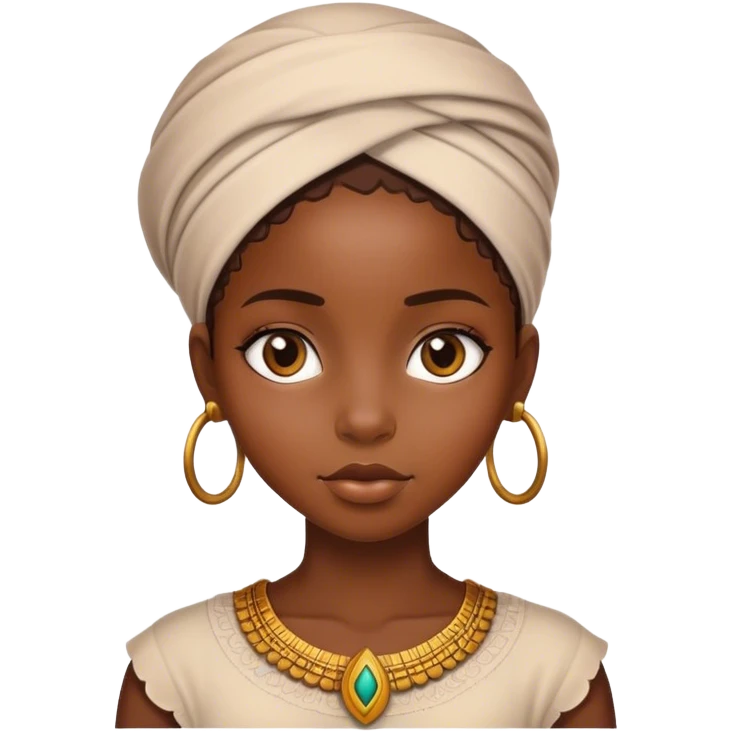 African girl emoji
