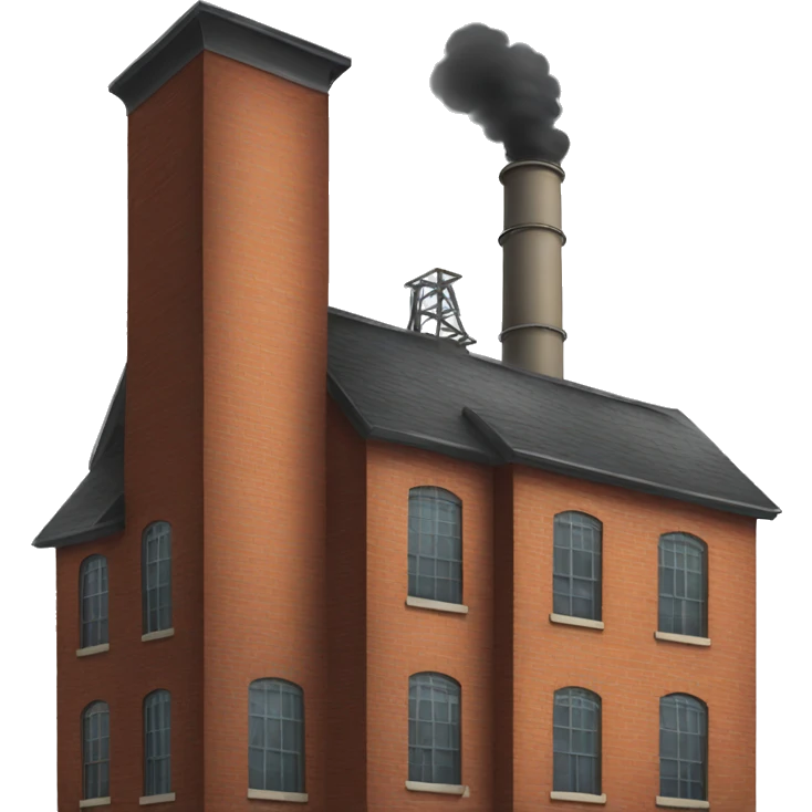old factory with chimney emoji