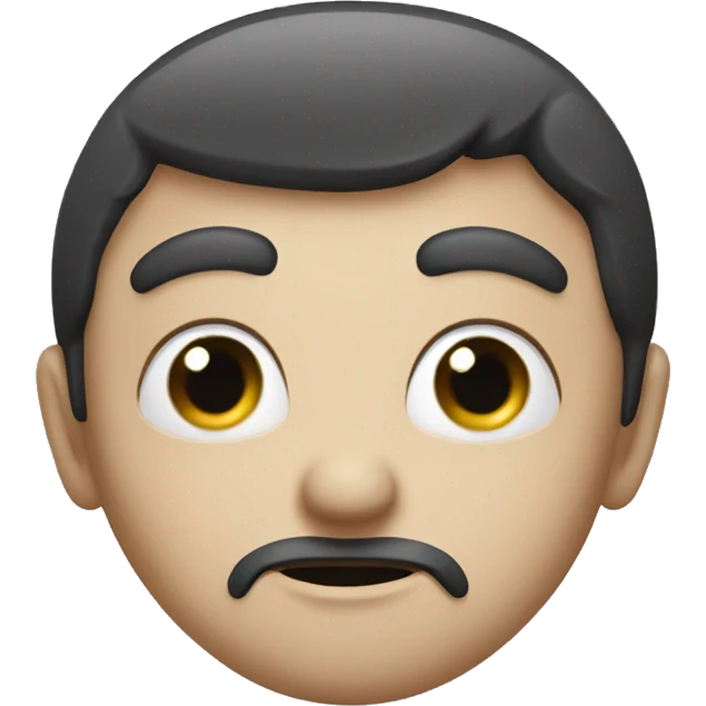 A suspicioud face emoji